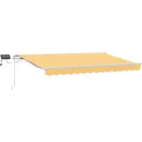 vidaXL Uitschuifbare luifel Zand 600 × 300 cm Stof en Aluminium