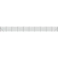 vidaXL Draadgaashek met flens 2x25 m groen