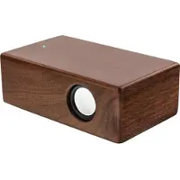 InLine woodbrick, inductieluidspreker in echt houten behuizing, walnoot