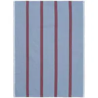 Ferm Living Hale Keukenhanddoek Faded Blue|Burgundy