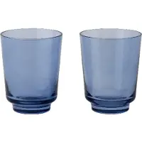 Muuto Waterglas Raise Dark Blue 300 ml (Set van 2)