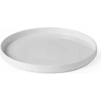 Hendi Bord met hoge rand – wit porselein – Ø280 mm – vaatwasser- en magnetronbestendig