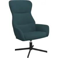 vidaXL Relaxstoel fluweel blauw