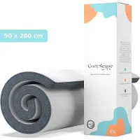 CozySense Topper 90x200 - Topmatras - Topdekmatras - Traagschuim met Verkoelende Gel - CertiPUR - Zachte Hardheid - 8 CM - Wasbare Hoes
