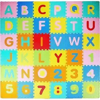 LifeGoods Speelmat XL - Foam - Opvouwbaar - Multicolor - Puzzel 86-delig - 180x180 cm