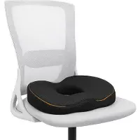 Alyze Zitkussen Orthopedisch - Donut kussen - Stuitje - Ergonomisch - Traagschuim - Voor Auto, Bureaustoel & Bank -