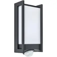 Lutec 5193002118 Qubo Led Wandlamp Voor Buiten Pir Donkergrijs
