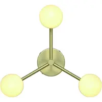 Nordlux Messing plafondlamp Contina design 3-lichts