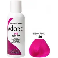 Adore Shining Semi Permanent Hair Color |140 Neon Pink| Haaverf