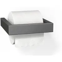 Zack WC Rolhouder Linea Grafiet 15 cm