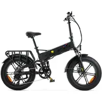 ENGWE Engine X - Elektrische Vouwfiets incl. kettingslot - 20 inch - 250W motor - Actieradius tot 100 km - 7 versnellingen - Mechanische schijfremmen - Zwart