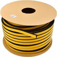 Stomil DGP - Zelfklevende Deur- en Raamafdichting - 21x15mm - EPDM Rubber - Zwart
