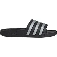 Adidas Originals Muiltjes 'ADILETTE AQUA' zwart / zilver