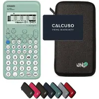 Casio FX-92B Secondaire incl. WYNGS Beschermhoes Donkergrijs - Wetenschappelijke Rekenmachine - Basis Pakket