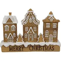 Clayre & Eef Gingerbread house 13x4x10 cm Bruin Polyresin