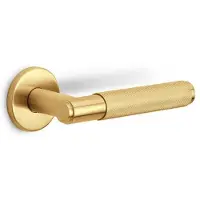 Formani Basics LB5-22 EN1906/3 deurkruk geveerd op rozet - PVD mat goud