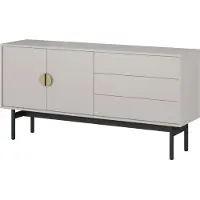 Selsey Stoon II – TV-meubel met 2 deuren en 3 lades - Taupe - 154 cm