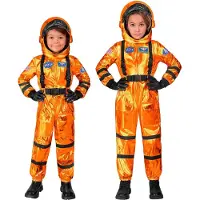 Widmann Astronaut Orange Sky Kind Kostuum