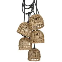PR Home Buitenverlichtingsketen Mini Cebu, Lampakanay, 5-lamps, 650 cm IP44 Cebu, hout licht
