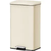 Songmics Prullenbak – 40 liter – Softclose – Staal – Zilver