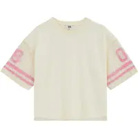We fashion Shirt pasteelgeel / lichtroze