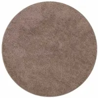vidaXL Antislip Shaggy Tapijt Bruin 120 x 120 cm PP
