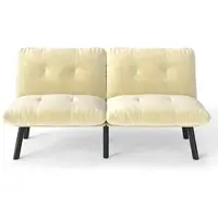 STILVORA Sofa-bed met uitklapbare slaapfunctie, 2-persoonsbank met gastenbedfunctie, ruimtebesparend slaapbank voor woonkamer en logeerkamer