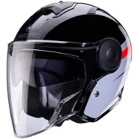 Caberg CabergSohoZephirZwartGrijsRoodJethelm Maat XL