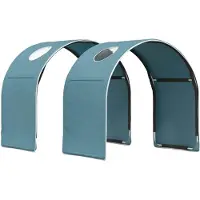 vidaXL Bedtunnel voor kinderbedden 2 st Lichtblauw Polyester