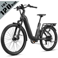 TTGO E-SUVO S6 - Full Suspension E-MTB 27,5 inch - 48V 15Ah Accu - Tot 120 km Actieradius - 70Nm Koppel - 250W Achterwielmotor - Hydraulische Schijfremmen - Shimano 7 Versnellingen - Grijs