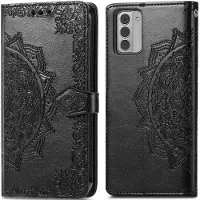 IMoshion Mandala Bookcase voor de Nokia G42 - Zwart