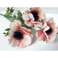Boltze Klaproos - Decoratie - Bloemtak - Kunststof - Beige - 32cm -