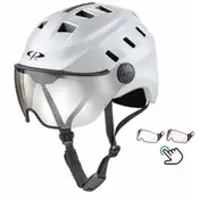 CP Chimo Wit - E bike helm met verlichting - Kies zelf uit 2 Vizier soorten