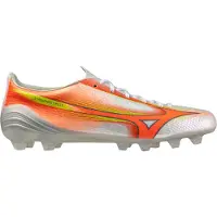 Mizuno Alpha III Elite Gras Voetbalschoenen (FG) Wit Oranje Limoen