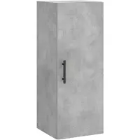 vidaXL Bovenkast 34,5x34x90 cm betongrijs