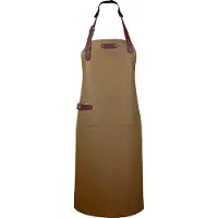 Xapron Dallas Leren schort Camel
