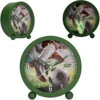 Dino World - Action World Alarm Clock - Green - 11 cm