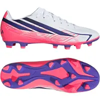 Adidas F50 Hyperfast Club Gras / Kunstgras Voetbalschoenen (MG) Wit Paars Roze