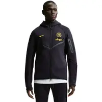 Nike Chelsea Tech Fleece Vest 2026-2027 Zwart Goudgeel
