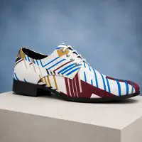 Lureaux Modern Mosaic - - Nette Kleurrijke Schoenen Met - Of Zonder - Print - Heren
