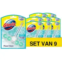 Glorix - WC blokjes - Bleek - 9 Stuks - Voordeelverpakking