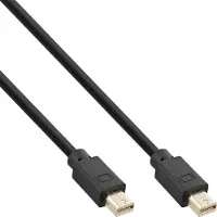 InLine Mini DisplayPort 1.4 kabel, male / male zwart/goud, 2m