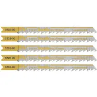 Kwb 620235 Decoupeerzaagbladen, houtbewerking, HCS, universele schacht, Profi-Pack, 5x middel 5 stuk(s)