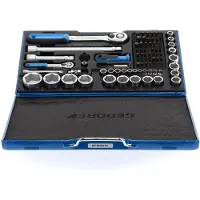 Gedore set doppen en sleutels, 1/4" en 1/2", 81-delig, type 19 V20U-20