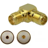 DeLOCK RP-SMA (v) - SMA (v) haakse adapter - 50 Ohm / 3 GHz