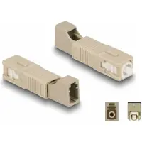 DeLOCK Optical Fiber Hybrid Coupler SC Simplex male to LC Simplex female beige