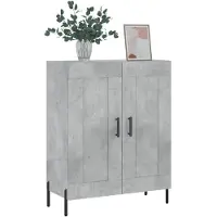 vidaXL Dressoir, betonkleur, 69,5 x 34 x 90 cm, houtvezelplaat