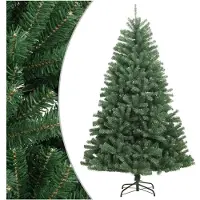 vidaXL Kunstkerstboom met scharnieren met standaard 120 cm groen