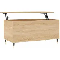 vidaXL Salontafel 90x44,5x45 cm bewerkt hout sonoma eikenkleurig