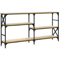 vidaXL Wandtafel 150x29x76,5 cm bewerkt hout sonoma eikenkleurig